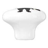 Weihnachtsschurke Keramikknauf (Seitenansicht)