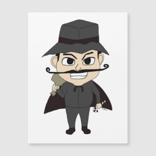 Weihnachtsschurke Magnetkarte