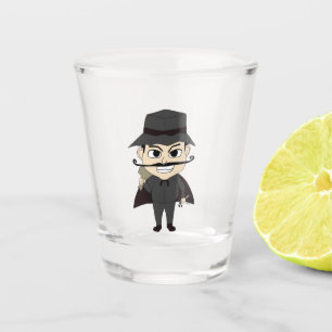 Weihnachtsschurke Schnapsglas