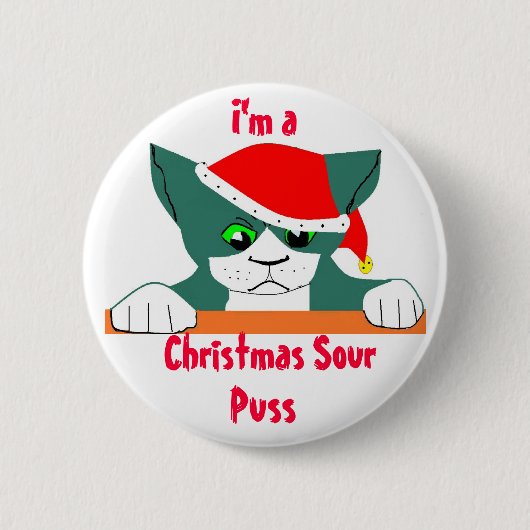 Weihnachtsschuss Button (Vorderseite)