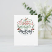 Weihnachtsschwangerschaft Ankündigung (Stehend Vorderseite)