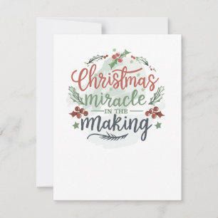 Weihnachtsschwangerschaft Ankündigung