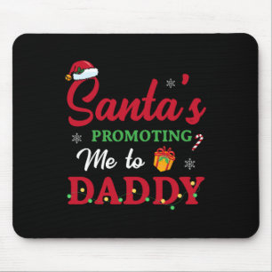 Weihnachtsschwangerschaft Ankündigung Neuer Papa M Mousepad