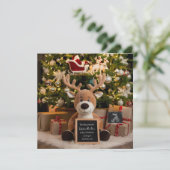 Weihnachtsschwangerschaft Ankündigung niedlicher R (Stehend Vorderseite)