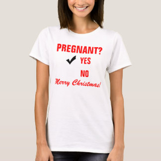 Weihnachtsschwangerschaft Ankündigung T-Shirts