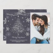 Weihnachtsschwangerschaft Ankündigung Weihnachts-F (Vorne/Hinten)