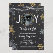 Weihnachtsschwangerschaft Ankündigung Weihnachts-F (Vorne/Hinten)