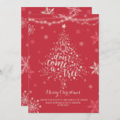 Weihnachtsschwangerschaft Ankündigung Weihnachtsju (Vorne/Hinten)