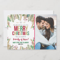 Weihnachtsschwangerschaft Ankündigung Weihnachtska