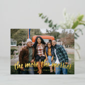 Weihnachtsschwangerschaft Folien Feiertagskarte (Stehend vorne)