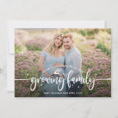 Weihnachtsschwangerschaft-Foto Ankündigung (Vorderseite)