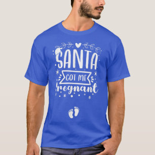 Weihnachtsschwangerschaft Got Ankündigung T-Shirt