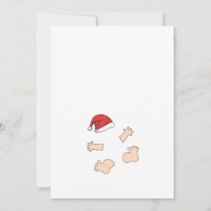 Weihnachtsschwangerschaft kleine Santa Mama zu sei Feiertagskarte