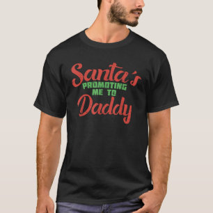 Weihnachtsschwangerschaft Santas, die mich zu Papa T-Shirt