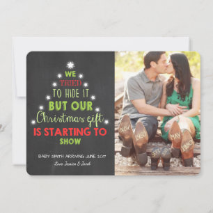 Weihnachtsschwangerschaft Ultraschallanzeige Tree Feiertagskarte