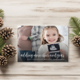 Weihnachtsschwangerschaft Ultrasound Familienfoto-