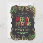 Weihnachtsschwangerschaft Weihnachtskarte Einladung (Vorderseite)