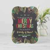 Weihnachtsschwangerschaft Weihnachtskarte Einladung (Stehend Vorderseite)