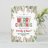 Weihnachtsschwangerschaft Weihnachtskarte Feiertagskarte (Stehend Vorderseite)