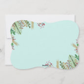 Weihnachtsschwangerschaft Weihnachtskarte Feiertagskarte (Rückseite)