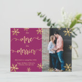 Weihnachtsschwangerschaften - Karten Magenta (Stehend Vorderseite)