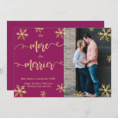 Weihnachtsschwangerschaften - Karten Magenta (Vorne/Hinten)