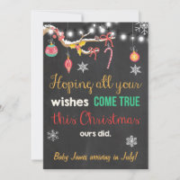 Weihnachtsschwangerschaftsankündigung