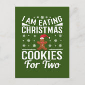 Weihnachtsschwangerschaftsankündigung Feiertagspostkarte (Vorderseite)