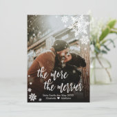 Weihnachtsschwangerschaftskarte Einladung (Stehend Vorderseite)