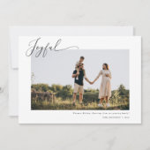 Weihnachtsschwangerschaftskarte Feiertagskarte (Vorderseite)