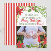 Weihnachtsschwangerschaftskarten Einladung (Vorne/Hinten)