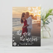 Weihnachtsschwangerschaftskarten Einladung (Stehend Vorderseite)