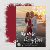 Weihnachtsschwangerschaftskarten Einladung (Vorne/Hinten)