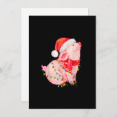 Weihnachtsschwärme Weihnachtsmannmütze Geschenke f Einladung (Vorne/Hinten)