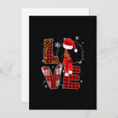 Weihnachtsschwarz-amerikanisches Kostüm Santa Mel Einladung (Vorne/Hinten)