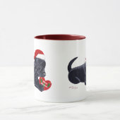 Weihnachtsschwarze Tasse (Zentrum)