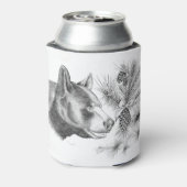 Weihnachtsschwarzer Bär Dosenkühler (Kanne Rückseite)