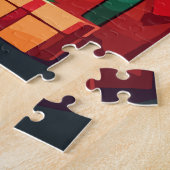 Weihnachtsschwarzer Santa Puzzle (Seite)