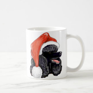 Weihnachtsschwarzer Standardpudel Kaffeetasse