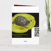 Weihnachtsschwarzes mit einer Kappe bedeckter Feiertagskarte (Rückseite)