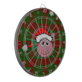 Weihnachtsschwein Dartscheibe (Vorderseite Links)