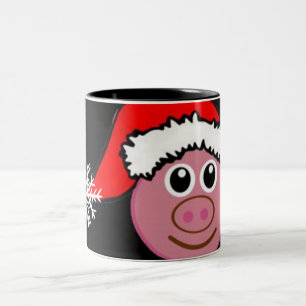 "WEIHNACHTSSCHWEIN"-EMOJI (EMOTICON) TASSE