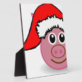 Weihnachtsschwein Fotoplatte (Seite)