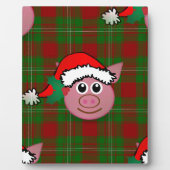 Weihnachtsschwein Fotoplatte (Vorderseite)