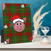 Weihnachtsschwein Fotoplatte (Seite)