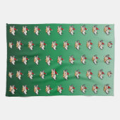 Weihnachtsschwein Geschirrtuch (Horizontal)