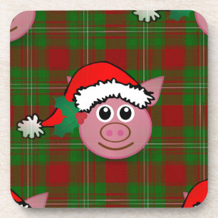Weihnachtsschwein Getränkeuntersetzer