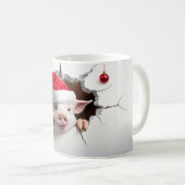 Weihnachtsschwein Kaffeetasse (VorderseiteRechts)