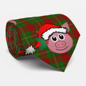 Weihnachtsschwein Krawatte (Gerollt)