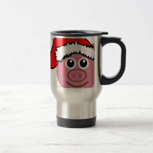 Weihnachtsschwein Reisebecher